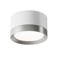 Потолочный светильник Ceiling Hoop, 1xGX53, Белый с Серебром (Maytoni Technical, C086CL-GX53-SRD-WS)