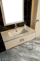 Раковина-столешница моноблок стекло 100 см Armadi Art 852-100-CP Lucido