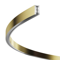 Шинопровод накладной/подвесной Магнитная модульная трековая система FLARITY Busbar trunkings Flarity, 1200м, Латунь (Maytoni Technical, TRX154-2SR-D1200-BS)