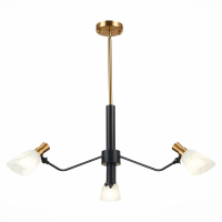 SLE205403-03 Светильник подвесной Черный, Латунь/Белый E14 3*60W LITA