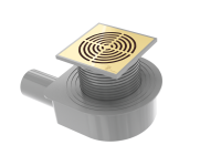 Душевой трап   Boheme SMART DESIGN 984-15-MG золото матовое