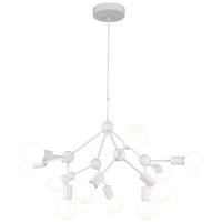 Подвесная люстра Lgo Kenner, 12xE27, Белый (Lussole, GRLSP-8270)