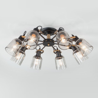 Потолочная люстра в стиле лофт 70111/8 черный (Eurosvet, a047619)